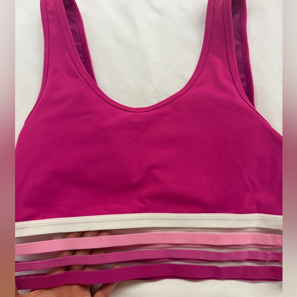 Women's Pink Sports Bra - Picture 3 of 3